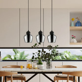 Lunescent Lighting Champan Iron 3 Light Linear Pendant