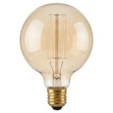 Lunescent Lighting Ravello E27 Amber Fancy Round 25w Carbon Filament Bulb