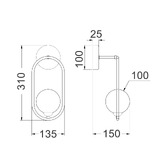 Lunescent Lighting Ryker Glass Wall Sconce