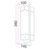Lunescent Lighting Aeryn Marble Wall Light