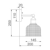 Lunescent Lighting Karsen Glass Wall Sconce