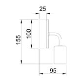 Lunescent Lighting Karter Oak Wood Wall Sconce
