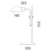Lunescent Lighting Aeryx Adjustable Table Lamp