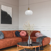 Lunescent Lighting Tahlia Oval Glass Pendant Light