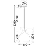 Lunescent Lighting Rhyann Dome Pendant Light