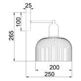 Lunescent Lighting Lola Glass Wall Sconce