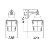 Lunescent Lighting Jayce Powder-coated Aluminium Outdoor Wall Light