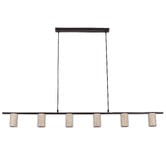 Lunescent Lighting Avelia Travertine 6-Light Pendant