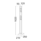 Lunescent Lighting Huxley LED 2-Light Floor Lamp