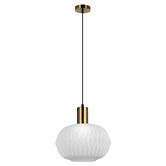 Lunescent Lighting Tahlia Oval Glass Pendant Light
