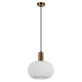 Lunescent Lighting Tahlia Oval Glass Pendant Light