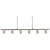 Lunescent Lighting Avelia Travertine 6-Light Pendant