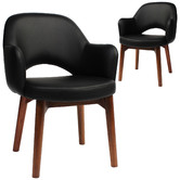 Bright Side Furniture Richmond Faux Leather Armchairs