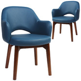 Bright Side Furniture Richmond Faux Leather Armchairs