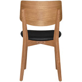 Bright Side Furniture Bentley Dining Chairs with Black Vinyl Seat