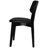 Bright Side Furniture Bentley Dining Chairs with Black Vinyl Seat