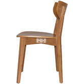 Bright Side Furniture Tennyson American Oak Dining Chairs