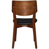 Bright Side Furniture Bentley Dining Chairs with Black Vinyl Seat