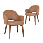 Bright Side Furniture Richmond Faux Leather Armchairs