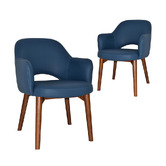 Bright Side Furniture Richmond Faux Leather Armchairs