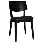 Bright Side Furniture Bentley Dining Chairs with Black Vinyl Seat