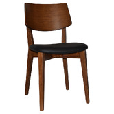 Bright Side Furniture Bentley Dining Chairs with Black Vinyl Seat