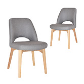 Bright Side Furniture Florence Isolotto II Ash Wood Side Chairs