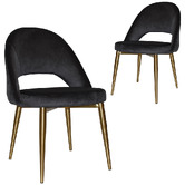Bright Side Furniture Luxor II Upholstered Side Chairs