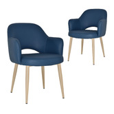 Bright Side Furniture Lex Vinyl Dining Chairs