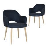 Bright Side Furniture Lex Cotton-Blend Dining Chairs