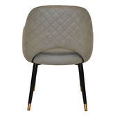 Bright Side Furniture Lex Upholstered Dining Chairs with Brass Accent