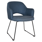 Bright Side Furniture Lex Cotton-Blend Sled Dining Chairs