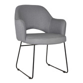 Bright Side Furniture Lex Cotton-Blend Sled Dining Chairs