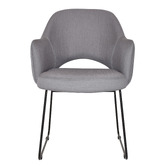 Bright Side Furniture Lex Cotton-Blend Sled Dining Chairs