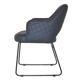 Bright Side Furniture Lex Upholstered Sled Dining Chairs
