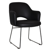 Bright Side Furniture Lex Vinyl Sled Dining Chairs