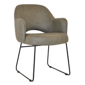 Bright Side Furniture Lex Upholstered Sled Dining Chairs