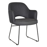 Bright Side Furniture Lex Cotton-Blend Sled Dining Chairs