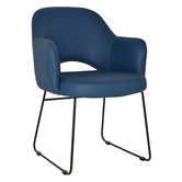 Bright Side Furniture Lex Vinyl Sled Dining Chairs