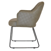 Bright Side Furniture Lex Upholstered Sled Dining Chairs