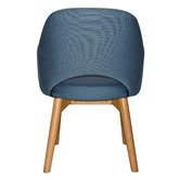 Bright Side Furniture Lex Cotton-Blend Dining Chairs with Ash Wood Legs