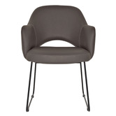 Bright Side Furniture Lex Vinyl Sled Dining Chairs