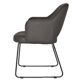 Bright Side Furniture Lex Vinyl Sled Dining Chairs