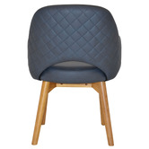 Bright Side Furniture Lex Upholstered Dining Chairs with Ash Wood Legs