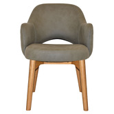 Bright Side Furniture Lex Upholstered Dining Chairs with Ash Wood Legs