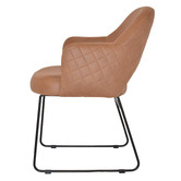 Bright Side Furniture Lex Upholstered Sled Dining Chairs