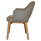 Bright Side Furniture Lex Upholstered Dining Chairs with Ash Wood Legs
