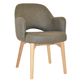Bright Side Furniture Lex Upholstered Dining Chairs with Ash Wood Legs