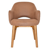 Bright Side Furniture Lex Upholstered Dining Chairs with Ash Wood Legs