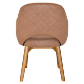 Bright Side Furniture Lex Upholstered Dining Chairs with Ash Wood Legs